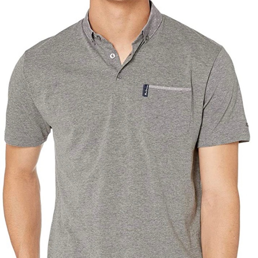 Ben Sherman Men’s Woven Collar Polo